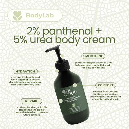 BodyLab 5% Urea + 2% Panthenol Body Cream 280ml