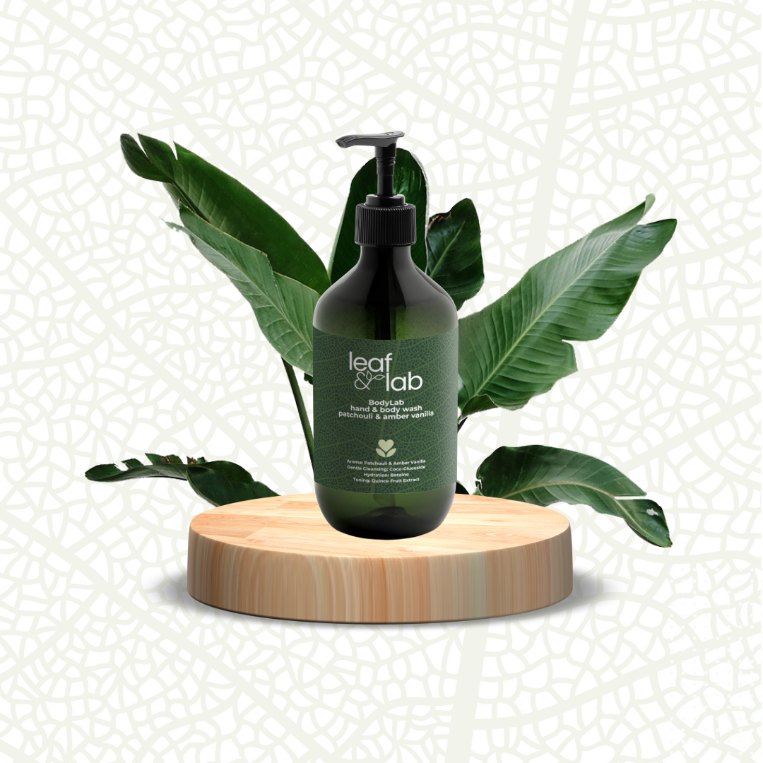 BodyLab Hand & Body Wash, Patchouli & Amber Vanilla 490ml