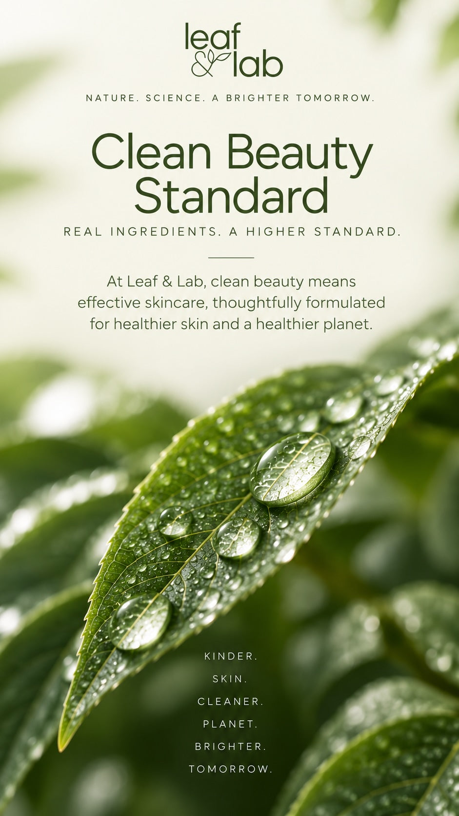 Leaf & Lab Clean Beauty Standard