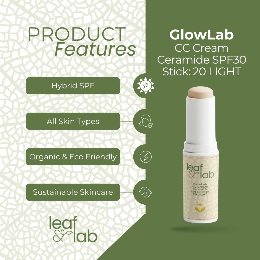 GlowLab CC Cream Ceramide SPF30 Stick: 20 LIGHT 13g