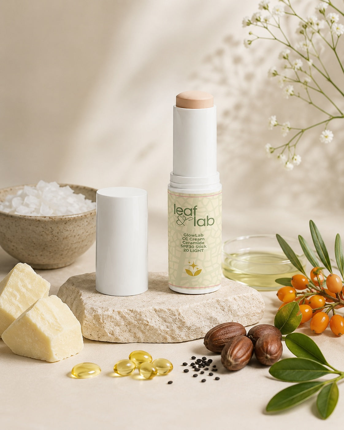 GlowLab CC Cream Ceramide SPF30 Stick: 20 LIGHT 13g