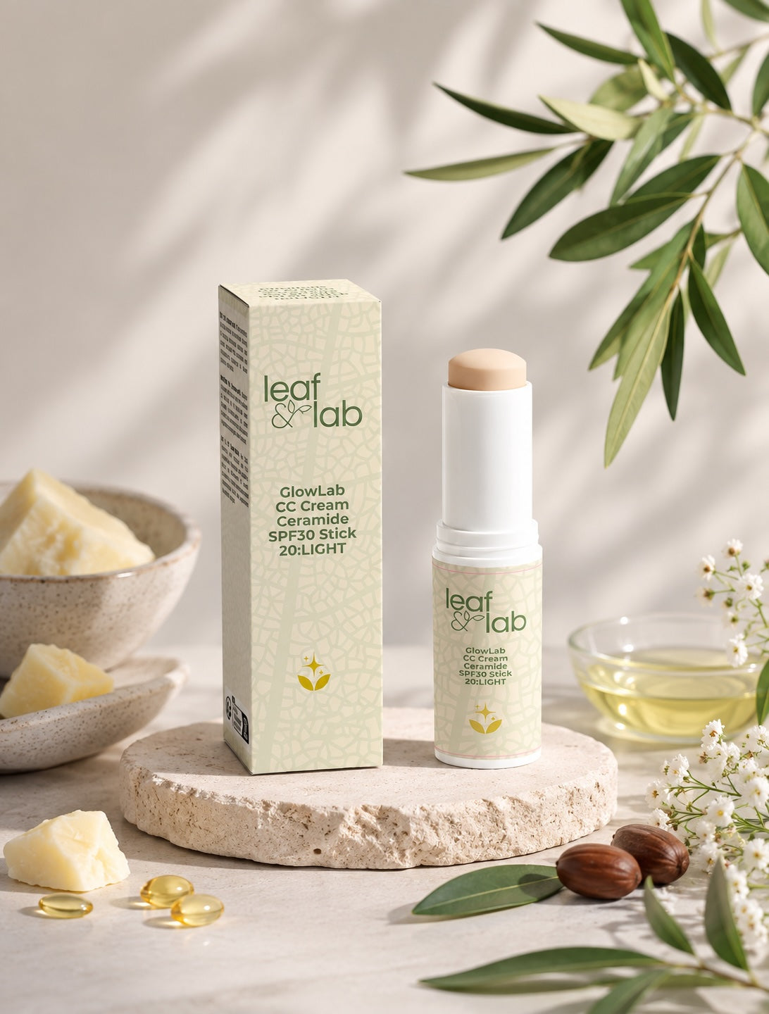 GlowLab CC Cream Ceramide SPF30 Stick: 20 LIGHT 13g