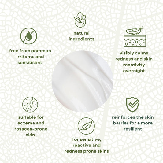 CalmLab Sensitive Skin Overnight Cream, Fragrance-Free 50ml