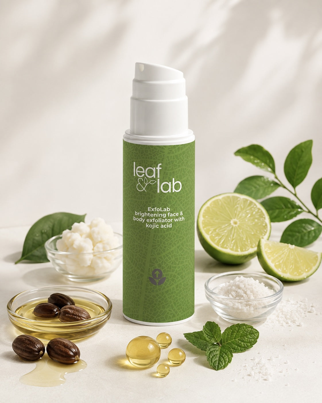 ExfoLab Brightening Face & Body Exfoliator with Kojic Acid 150ml
