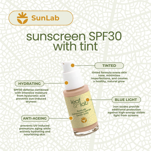 SunLab Sunscreen SPF30, with tint 30g