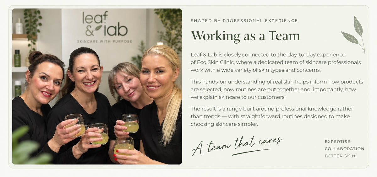 Leaf & Lab team at Eco Skin Clinic
