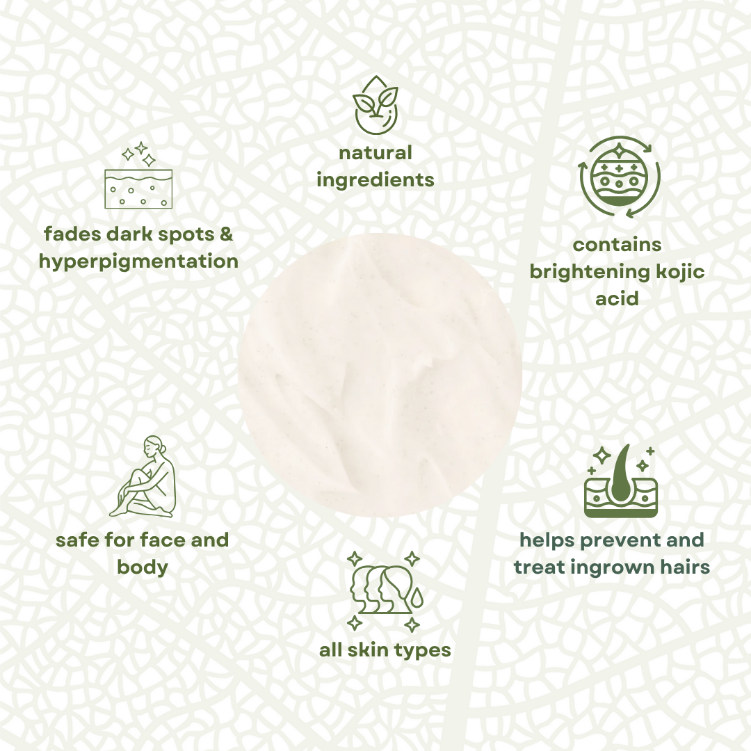 ExfoLab Brightening Face & Body Exfoliator with Kojic Acid 150ml