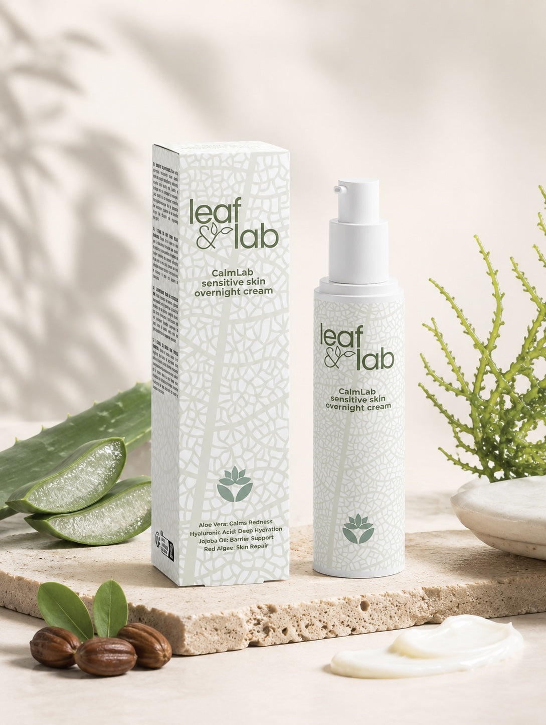 CalmLab Sensitive Skin Overnight Cream, Fragrance-Free 50ml